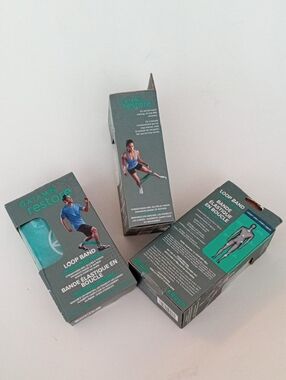 GAIAM Men's Fitness Loop Bands - Green - Set Of 3 Boxes